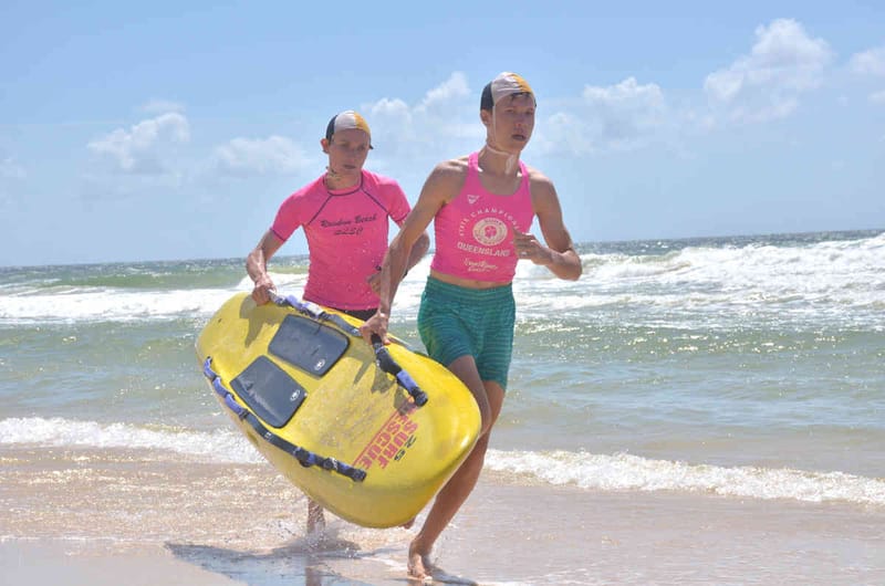 Liam and Oliver Pratt vye for the title of Champion Patrolling Team. Photos by Julie Pratt