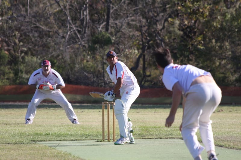 Murray Everett bats against the Gympie Colts