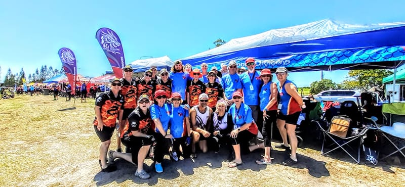 The combination team called Wide Bay Warriors competing at Lake Kawana