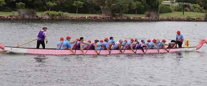 Our local Dragons at the recent Manly Regatta at Lake Kawana