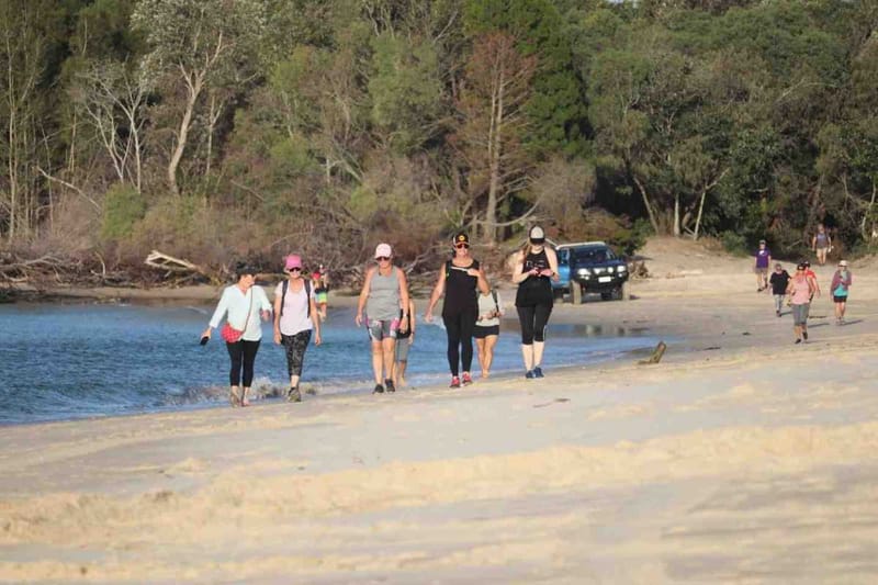 Not far now - through the access road at Inskip Point - where a coldie, nibbles and chair awaited