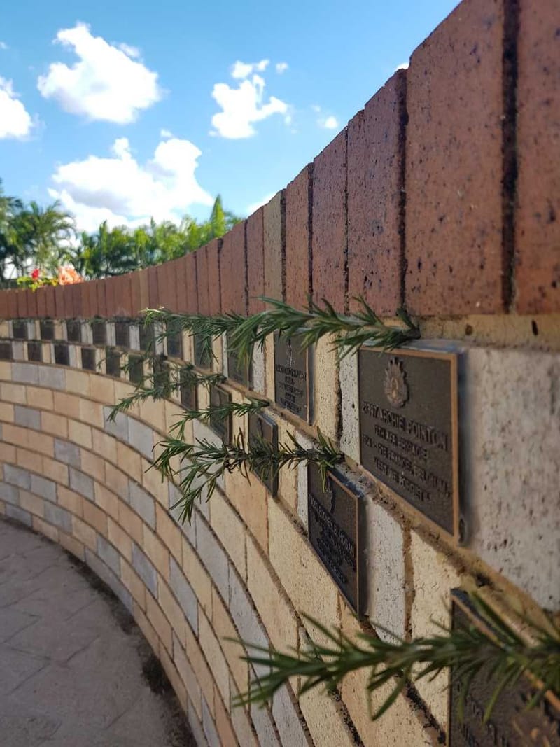 Tin Can Bay War Memorial - photo by J Milne