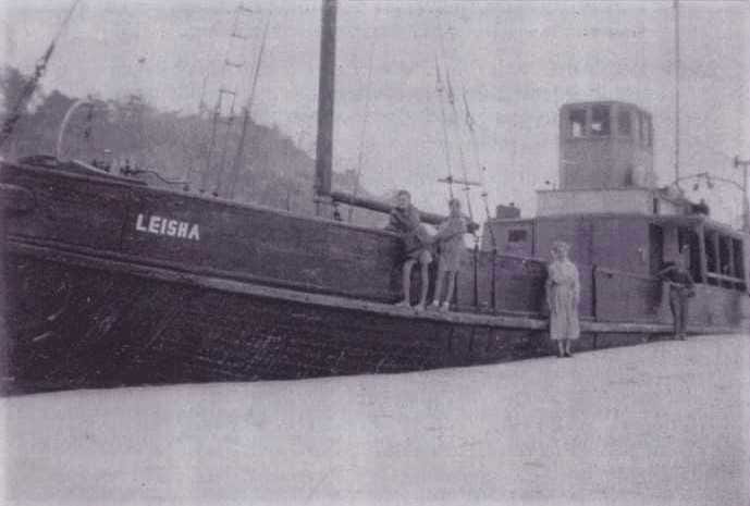 Way Back When Feb 23 - Leisha aground south of Double Island Point