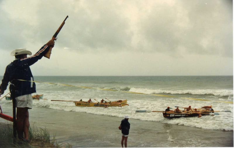 WAY BACK WHEN - this surf boat competition was held on the main beach